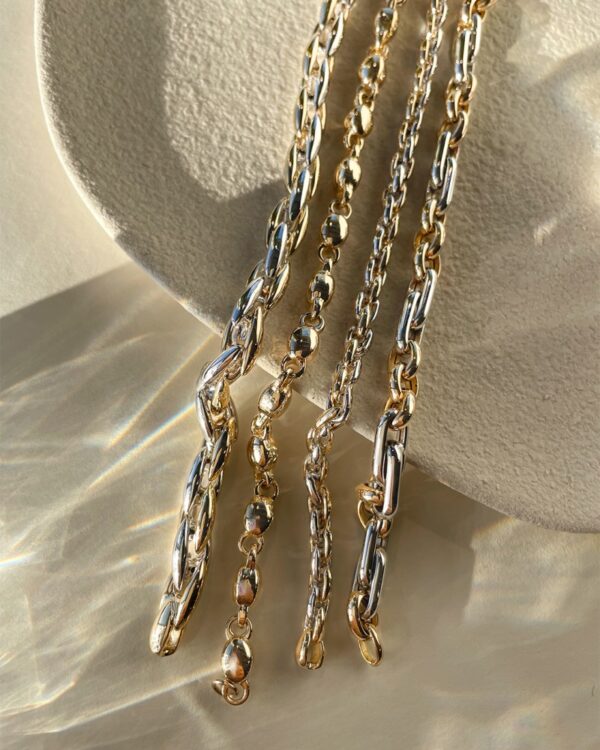 14 krt gouden Armband bicolor - Afbeelding 2