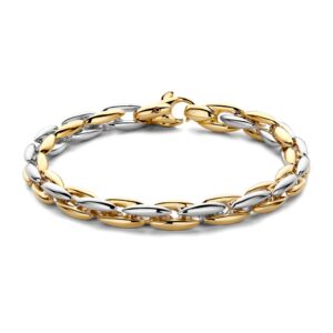 14 krt gouden Armband bicolor