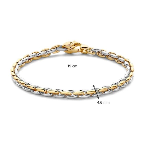 14 krt gouden Armband bicolor - Afbeelding 3