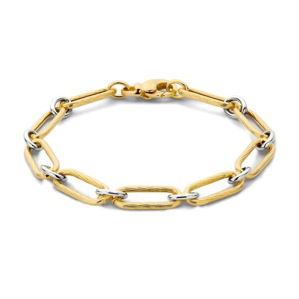 14 krt gouden Armband bicolor