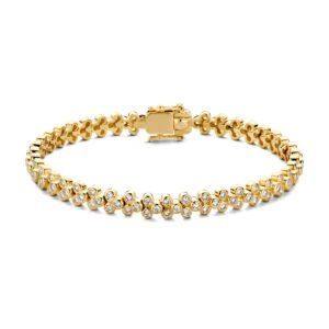 14 krt gouden Armband geelgoud briljant 2.45 crt.