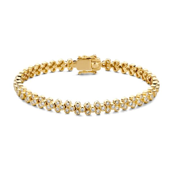 14 krt gouden Armband geelgoud briljant 2.45 crt.