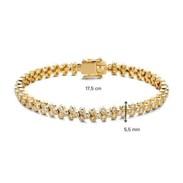14 krt gouden Armband geelgoud briljant 2.45 crt. - Afbeelding 2