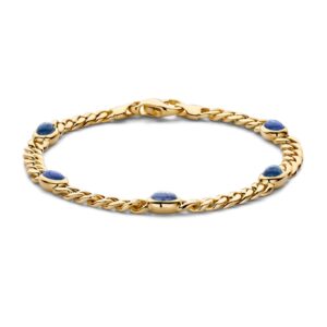 14 krt gouden Armband geelgoud saffier