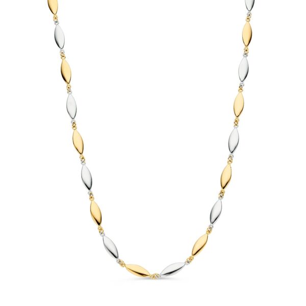 14 krt gouden Collier bicolor