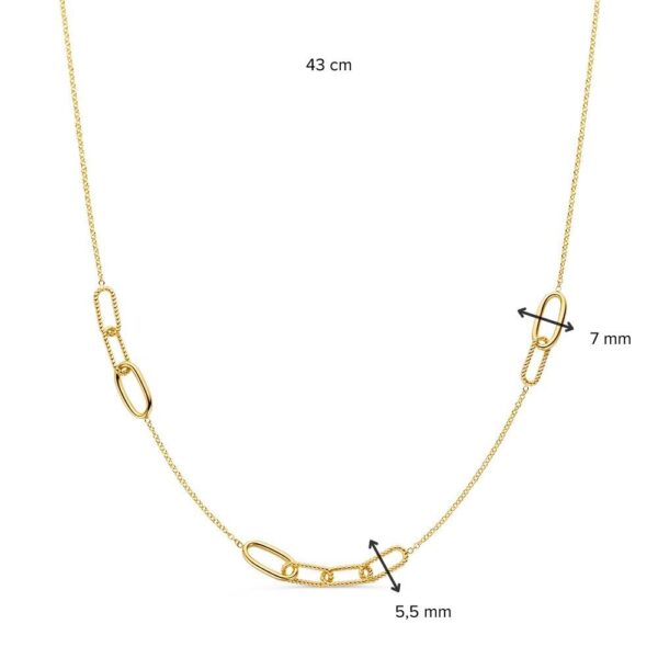 14 krt gouden Collier geelgoud - Afbeelding 3