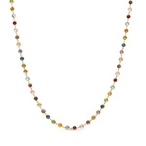 14 krt gouden Collier geelgoud edelsteen