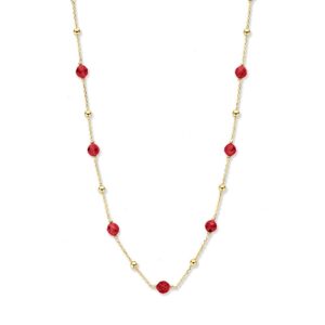 14 krt gouden Collier geelgoud zirkonia