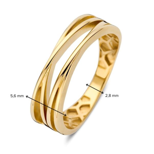 14 krt gouden Ring geelgoud - Afbeelding 3