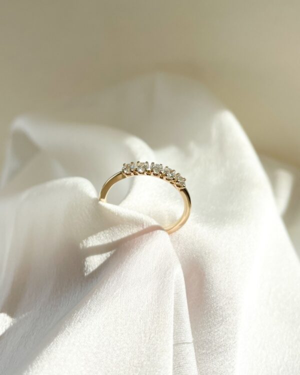 14 krt gouden Ring geelgoud briljant 0,50 crt. - Afbeelding 2