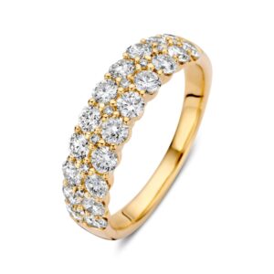 14 krt gouden Ring geelgoud briljant 1.45 crt.