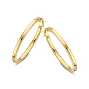 14 krt gouden Oorringen geelgoud