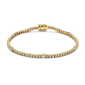 14 krt gouden Armband geel briljant 1.80crt.