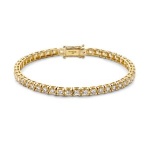 14 krt gouden Armband geelgoud briljant 4.00 crt.