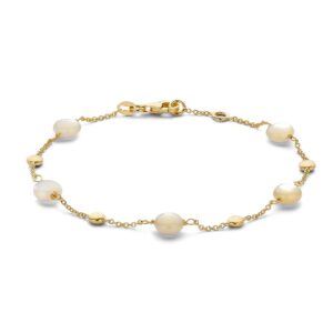 14 krt gouden Armband geelgoud parelmoer
