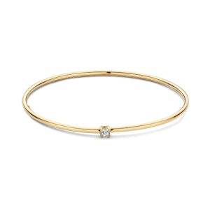 14 krt gouden Armband geelgoud zirkonia