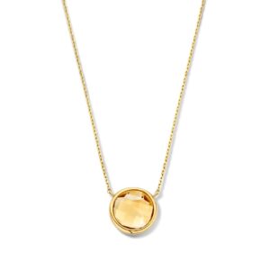 14 krt gouden Collier geelgoud citrien