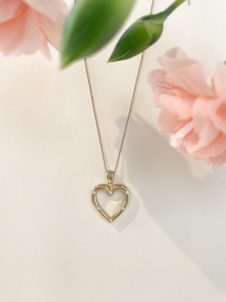 14 krt gouden Hanger geelgoud zirkonia - Afbeelding 3