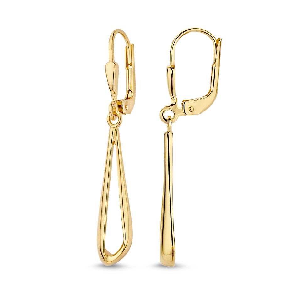 14 krt gouden Oorhaken geelgoud - Afbeelding 2