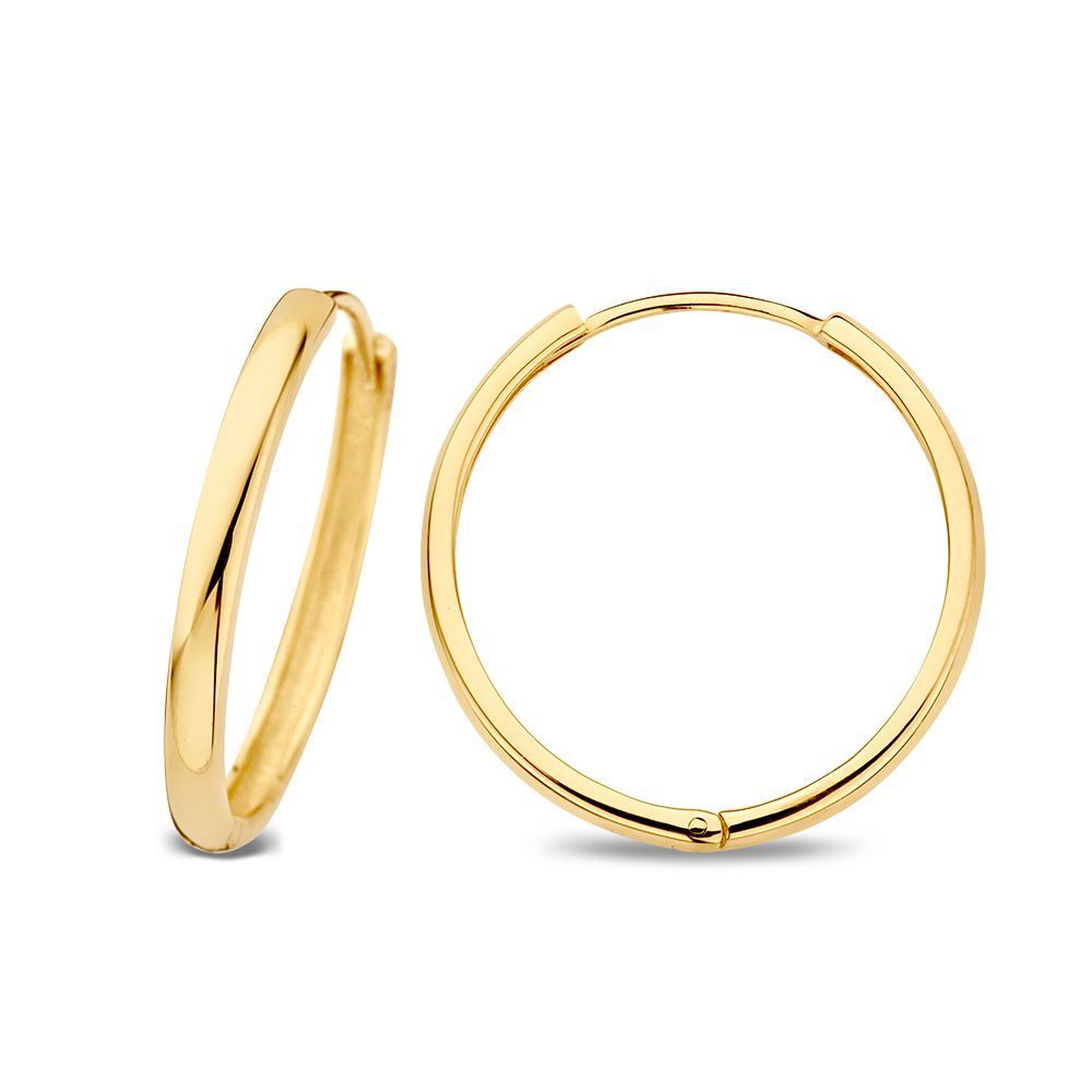 14 krt gouden Oorringen geelgoud - Afbeelding 2