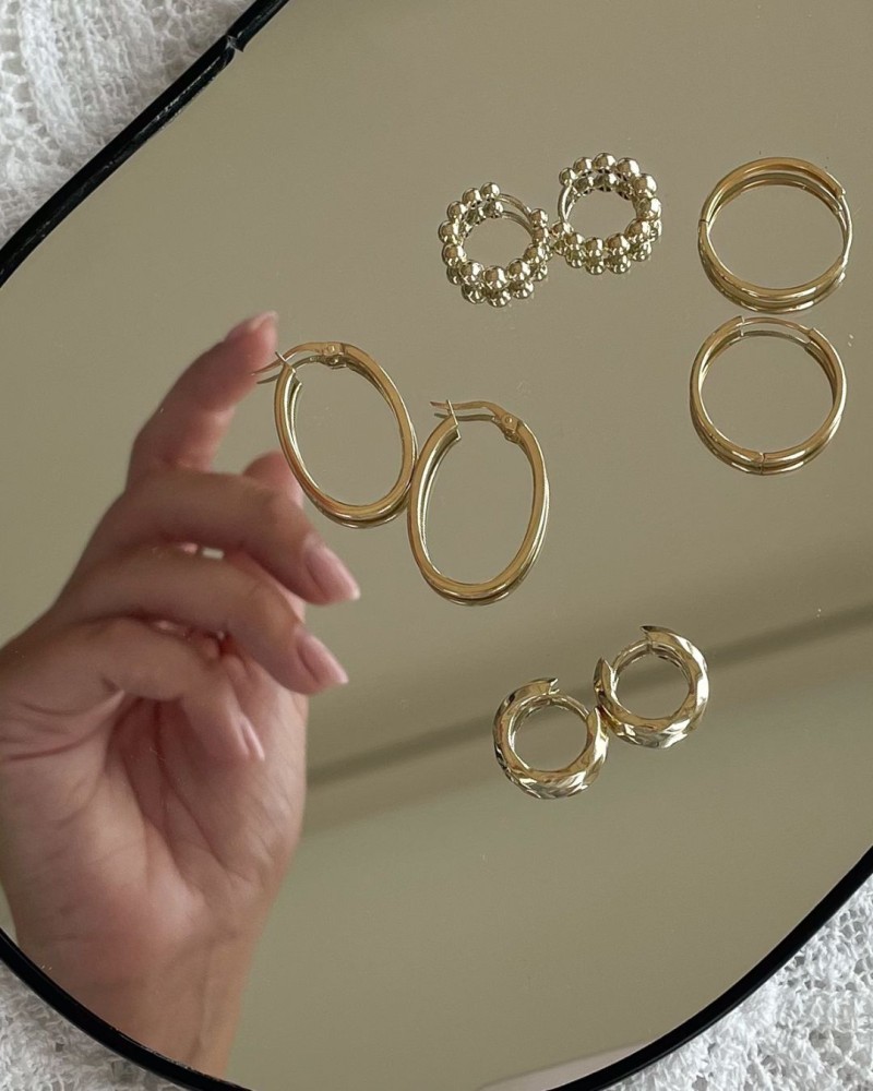 14 krt gouden Oorringen geelgoud - Afbeelding 3