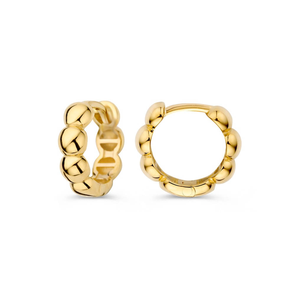 14 krt gouden Oorringen geelgoud - Afbeelding 2