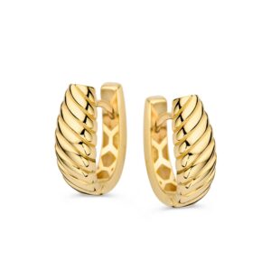 14 krt gouden Oorringen geelgoud