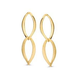 14 krt gouden Oorsteker geelgoud