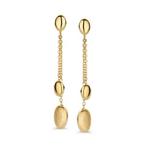 14 krt gouden Oorstekers geelgoud