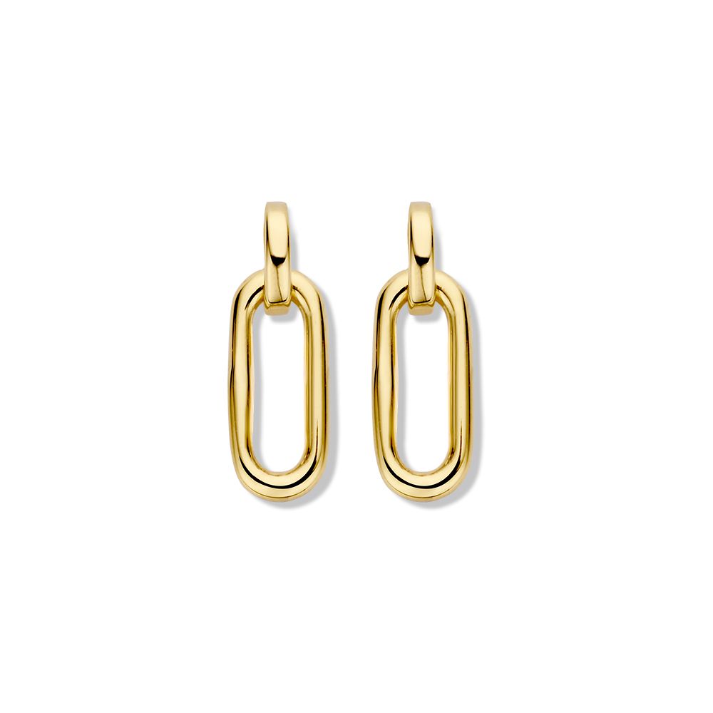 14 krt gouden Oorstekers geelgoud