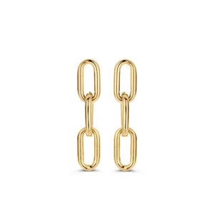 14 krt gouden Oorstekers geelgoud