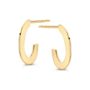 14 krt gouden Oorstekers geelgoud