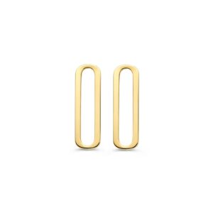 14 krt gouden Oorstekers geelgoud