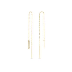 14 krt gouden Oorstekers geelgoud