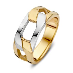 14 krt gouden Ring bicolor