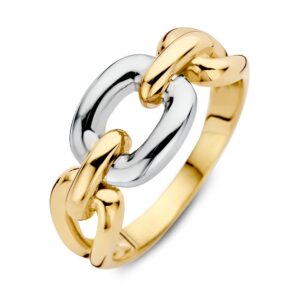 14 krt gouden Ring bicolor
