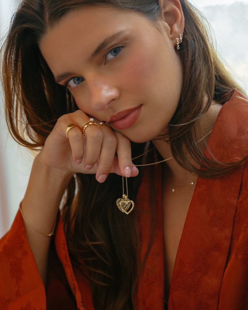 14 krt gouden Ring bicolor briljant 0.19 crt. - Afbeelding 6