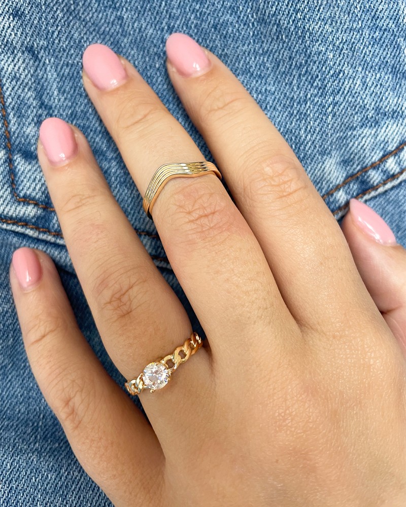 14 krt gouden Ring geelgoud - Afbeelding 2