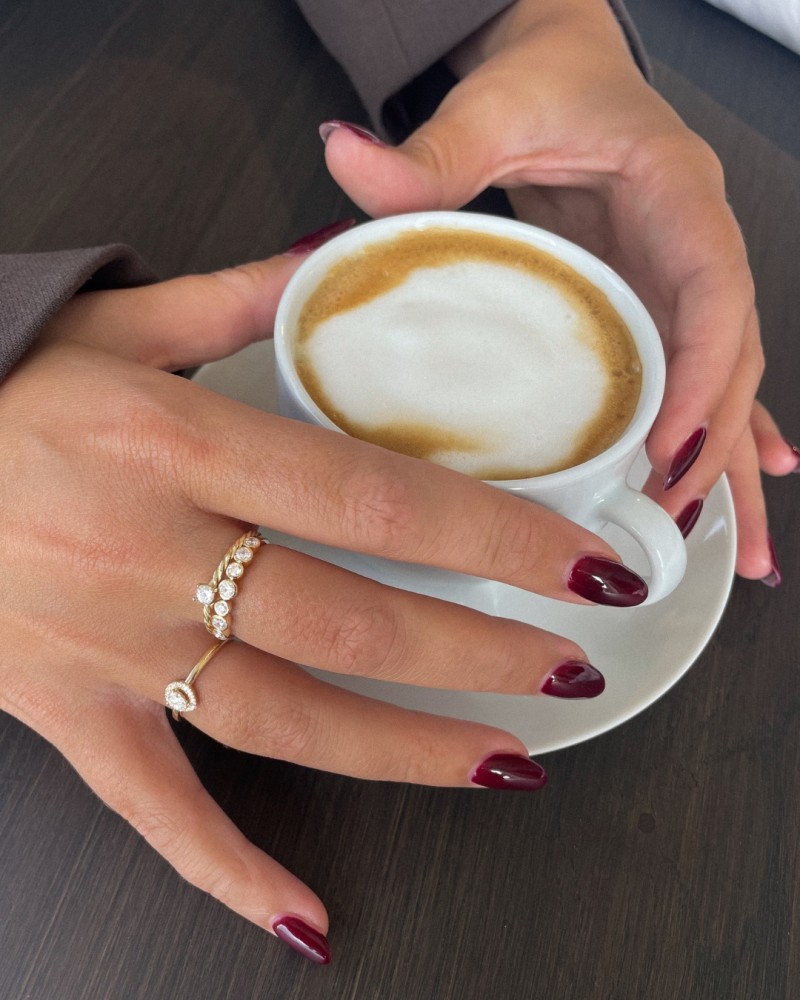 14 krt gouden Ring geelgoud zirkonia - Afbeelding 2