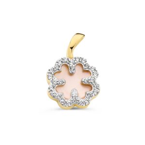 14 krt gouden Hanger geelgoud parelmoer