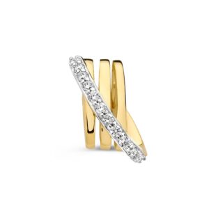 14 krt gouden Hanger geelgoud zirkonia