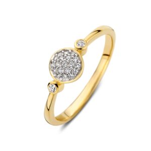14 krt gouden Ring geelgoud zirkonia