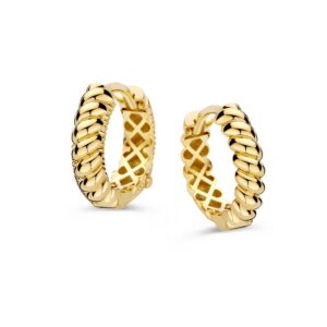 14 krt gouden Oorringen geelgoud